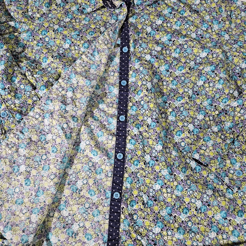 Caribean Joe Floral Button-Up Shirt Size XL - Picture 8 of 8